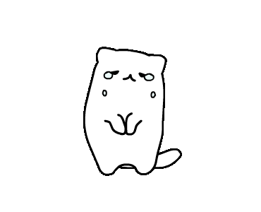small white cat tearing up drawing
